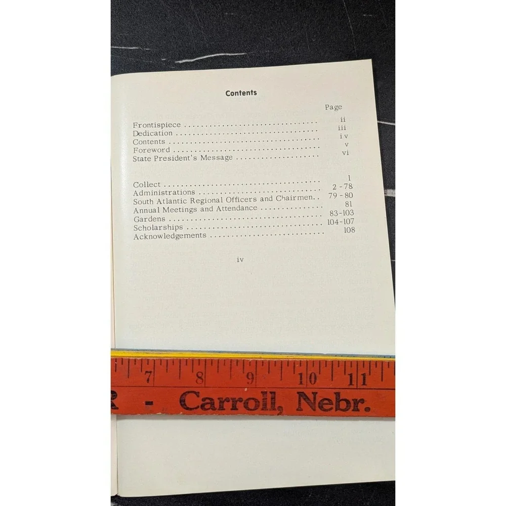 Vintage 1975 The Fiftieth Year‎ Garden Club of North Carolina History Book Green